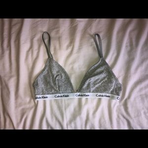Calvin Klein grey bra